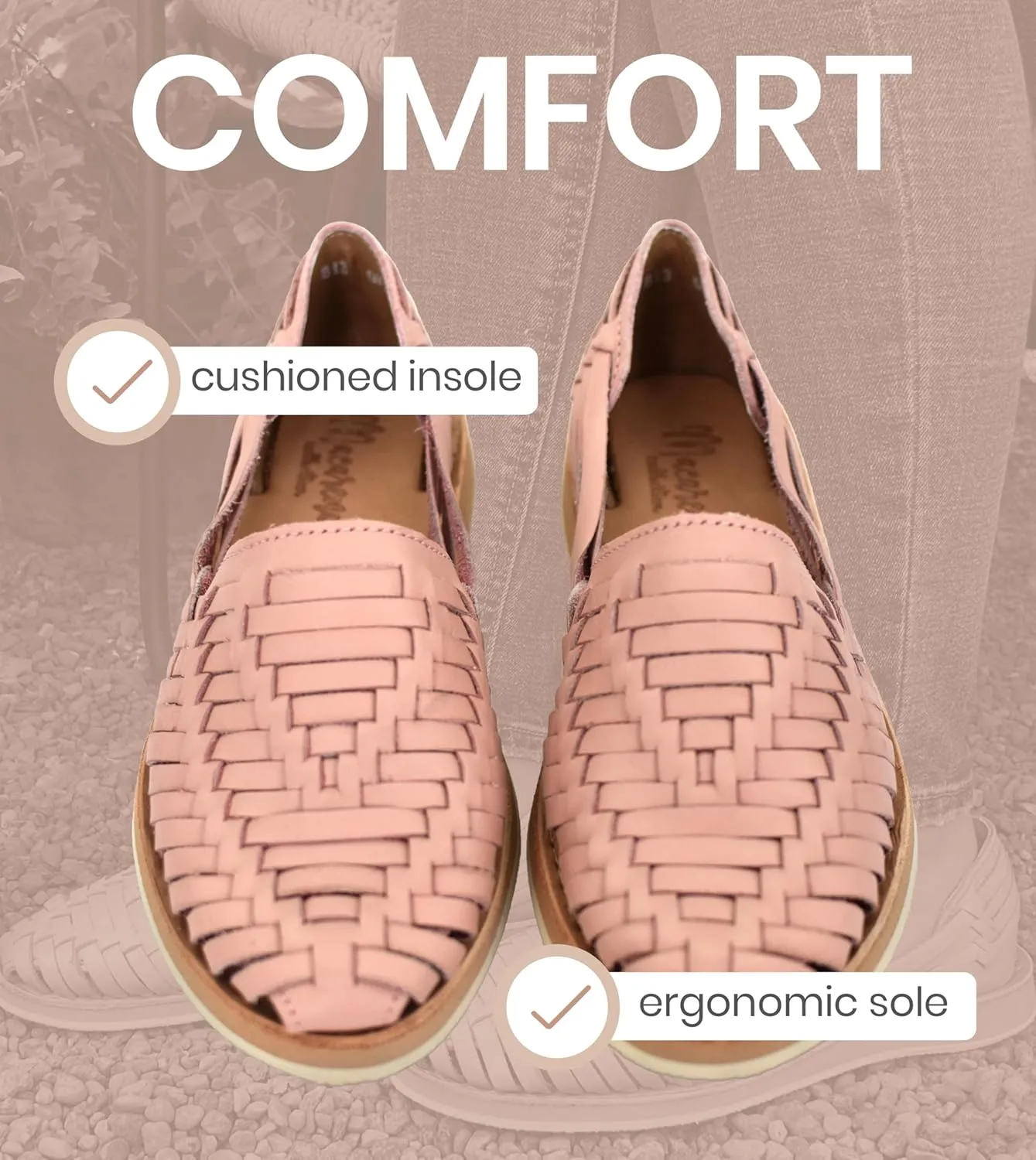 Macarena Collection Womens Shoes Leather Sandals for Women | Huarache Handmade Mexican Sandals Women | Comfortable & Stylish Womens Sandals 813 Style