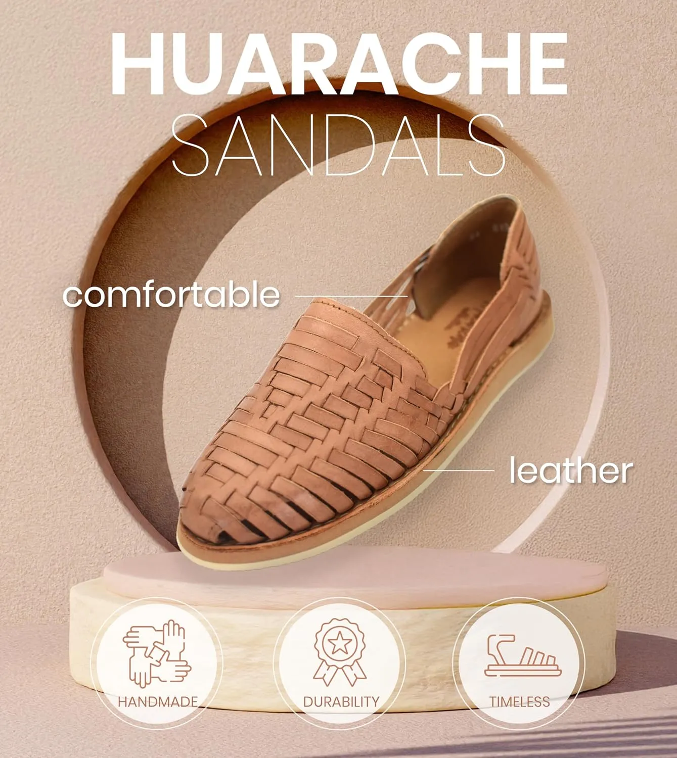 Macarena Collection Womens Shoes Leather Sandals for Women | Huarache Handmade Mexican Sandals Women | Comfortable & Stylish Womens Sandals 813 Style