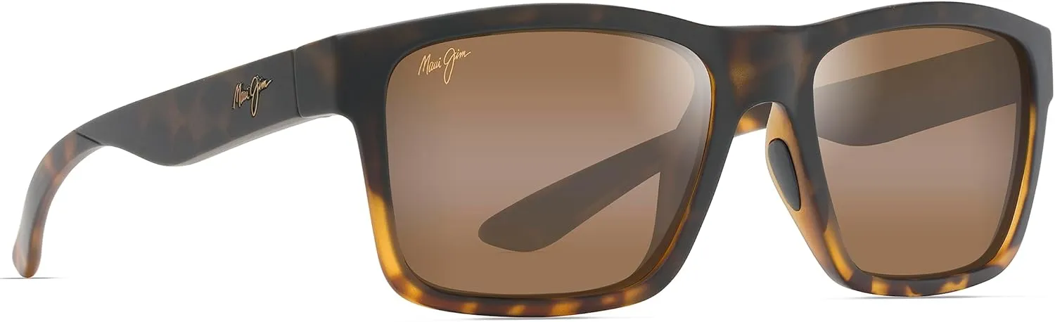Maui Jim Men's and Women's The Flats Polarized Rectangular Sunglasses