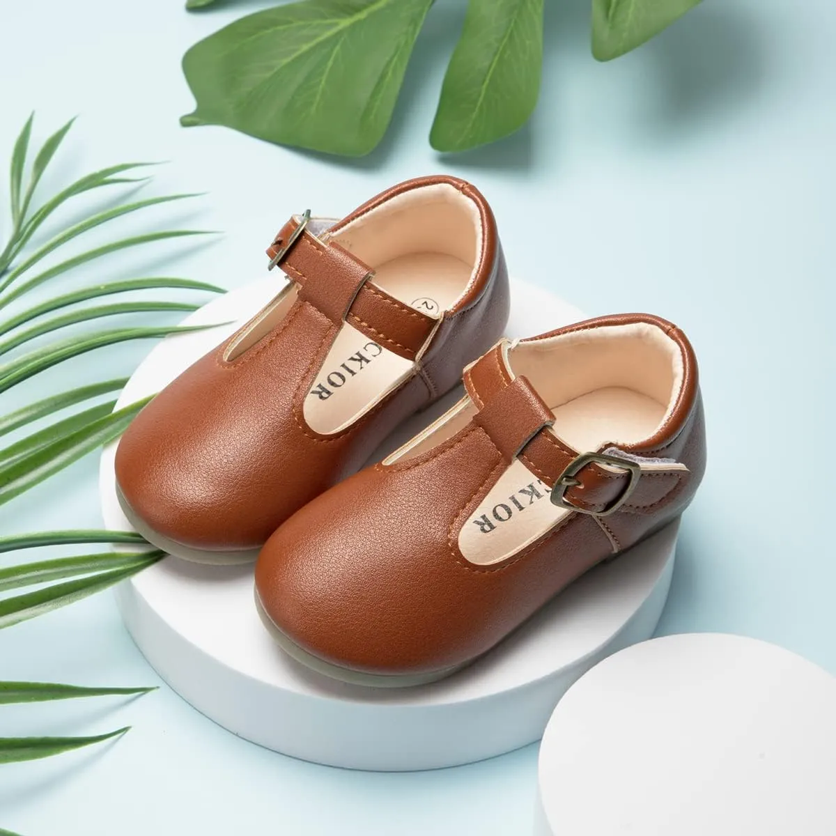 Meckior Toddler Little Girl Mary Jane Dress Shoes Ballet Flats for Girl Party School Shoes Bowknot Princess Shoes
