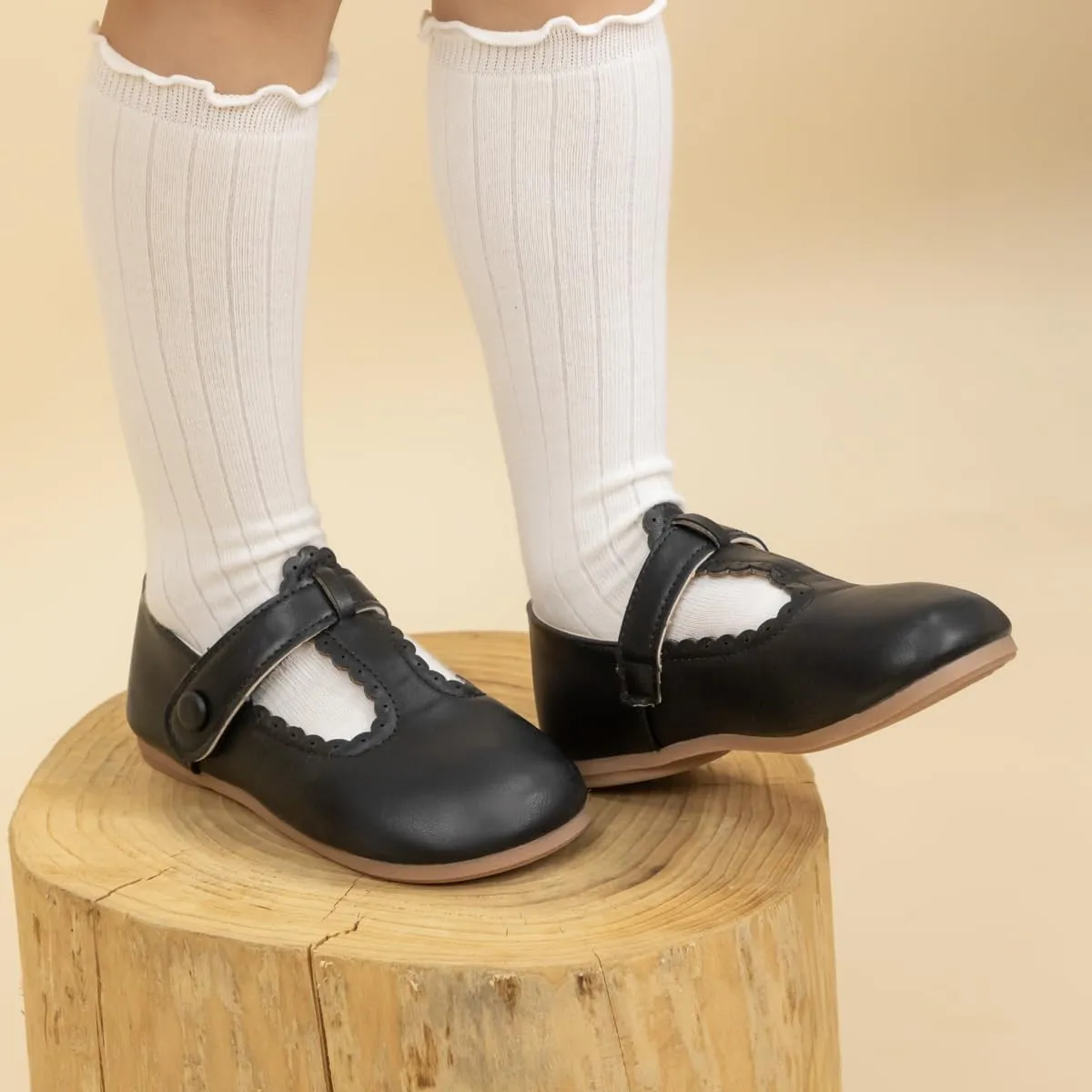 Meckior Toddler Little Girl Mary Jane Dress Shoes Ballet Flats for Girl Party School Shoes Bowknot Princess Shoes