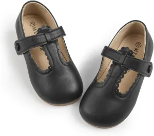 Meckior Toddler Little Girl Mary Jane Dress Shoes Ballet Flats for Girl Party School Shoes Bowknot Princess Shoes