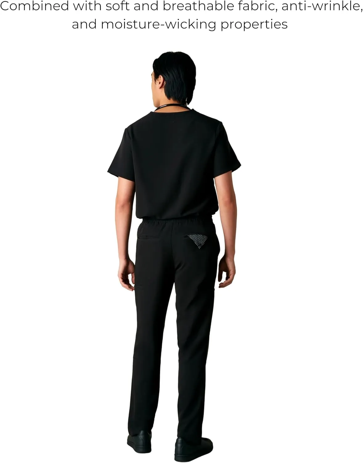 Members Only Men's Hampton Open Bottom Scrub | Mens Scrub Pants | Jogger Scrubs for Men | Men's Medical Scrub Pants