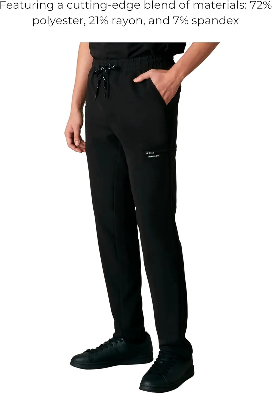 Members Only Men's Hampton Open Bottom Scrub | Mens Scrub Pants | Jogger Scrubs for Men | Men's Medical Scrub Pants
