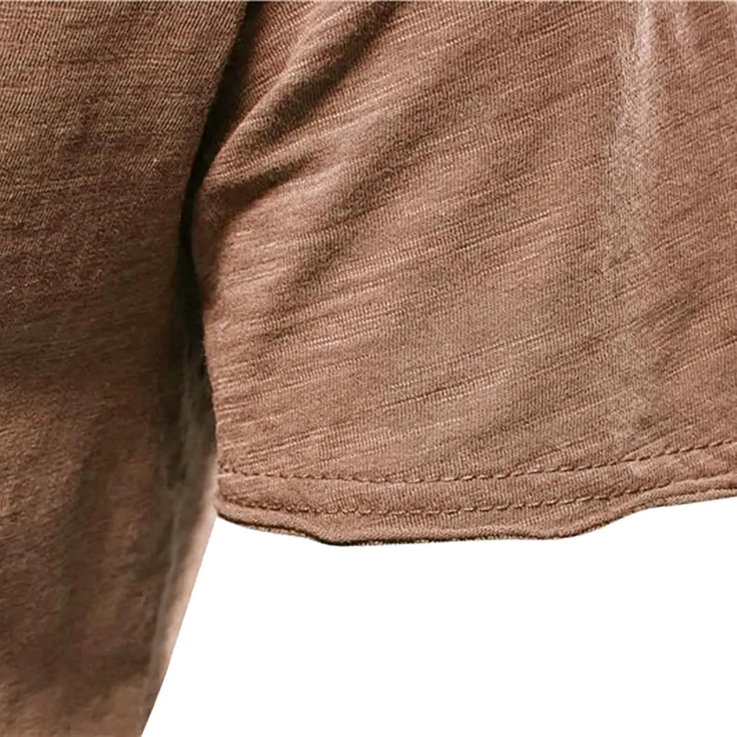 Mens 2 PC V-Neck T-Shirts Soft Cotton Moisture Wicking Short Sleeve Tops Workout Casual Slim Fit Muscle Sports Shirts