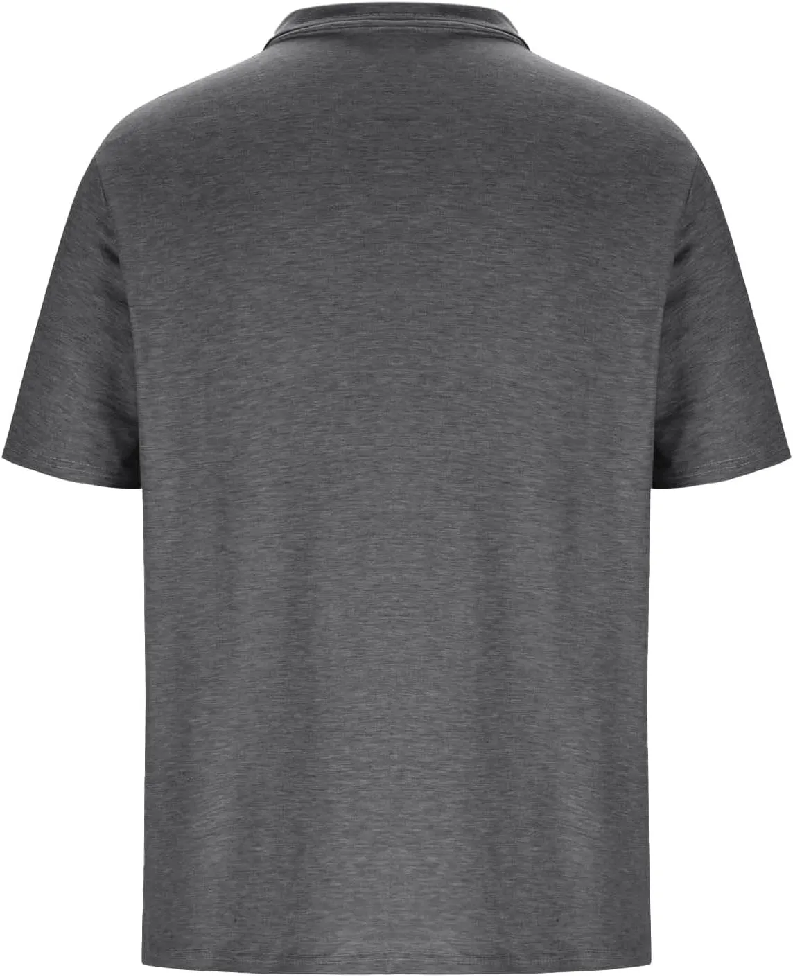 Men's Athletic Cotton Tops Short Sleeve Button Golf Polo Shirts Casual Moisture Wicking Collared T Shirts with Pocket