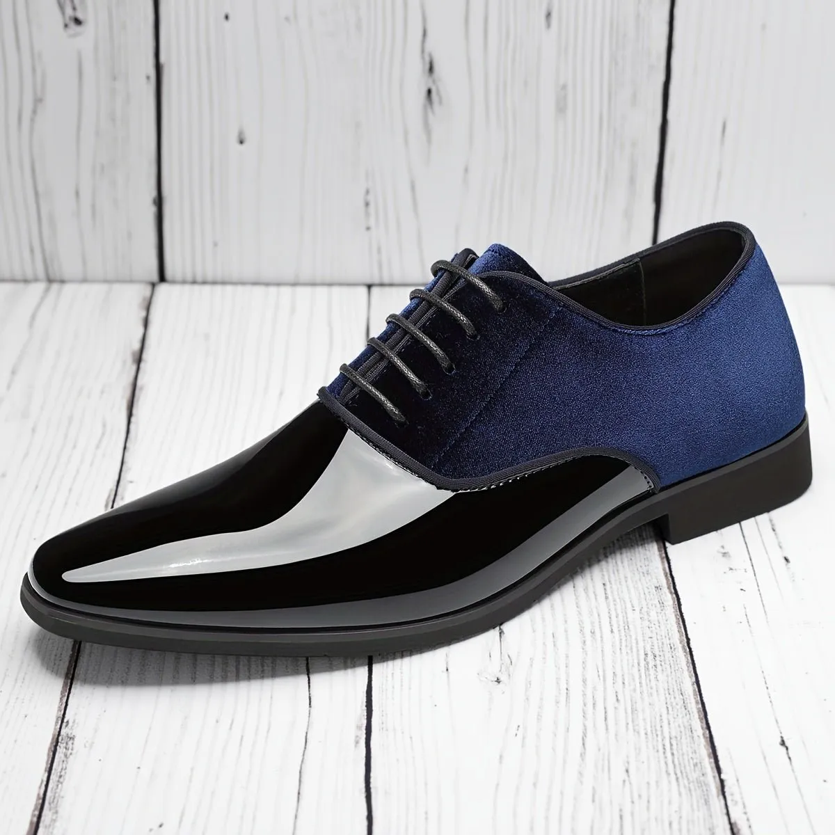 Men'S Breathable Slip-on Loafers - Casual Business Shoes, With A Glossy Upper And A Black Rubber Sole, Comfortable PU Lining For Casual Wear, 'S Driving Loafers | Exquisite Casual Shoes | Glossy Shoes, Formal Shoes