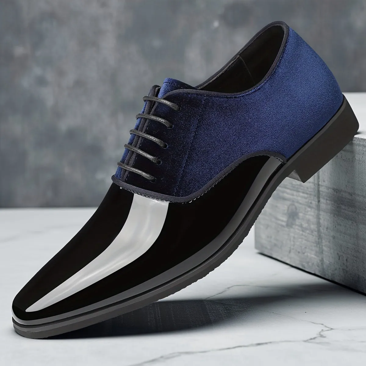 Men'S Breathable Slip-on Loafers - Casual Business Shoes, With A Glossy Upper And A Black Rubber Sole, Comfortable PU Lining For Casual Wear, 'S Driving Loafers | Exquisite Casual Shoes | Glossy Shoes, Formal Shoes