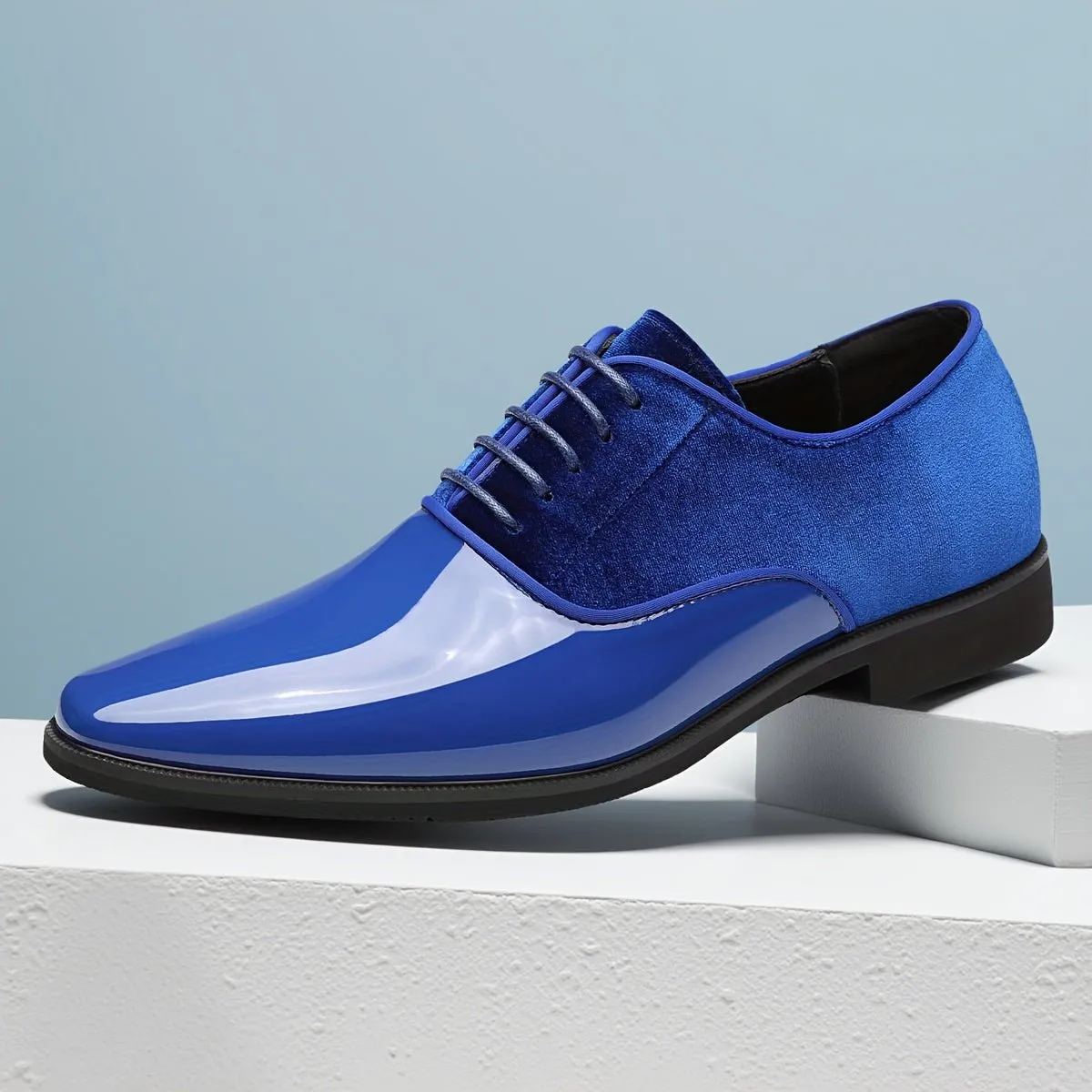 Men'S Breathable Slip-on Loafers - Casual Business Shoes, With A Glossy Upper And A Black Rubber Sole, Comfortable PU Lining For Casual Wear, 'S Driving Loafers | Exquisite Casual Shoes | Glossy Shoes, Formal Shoes