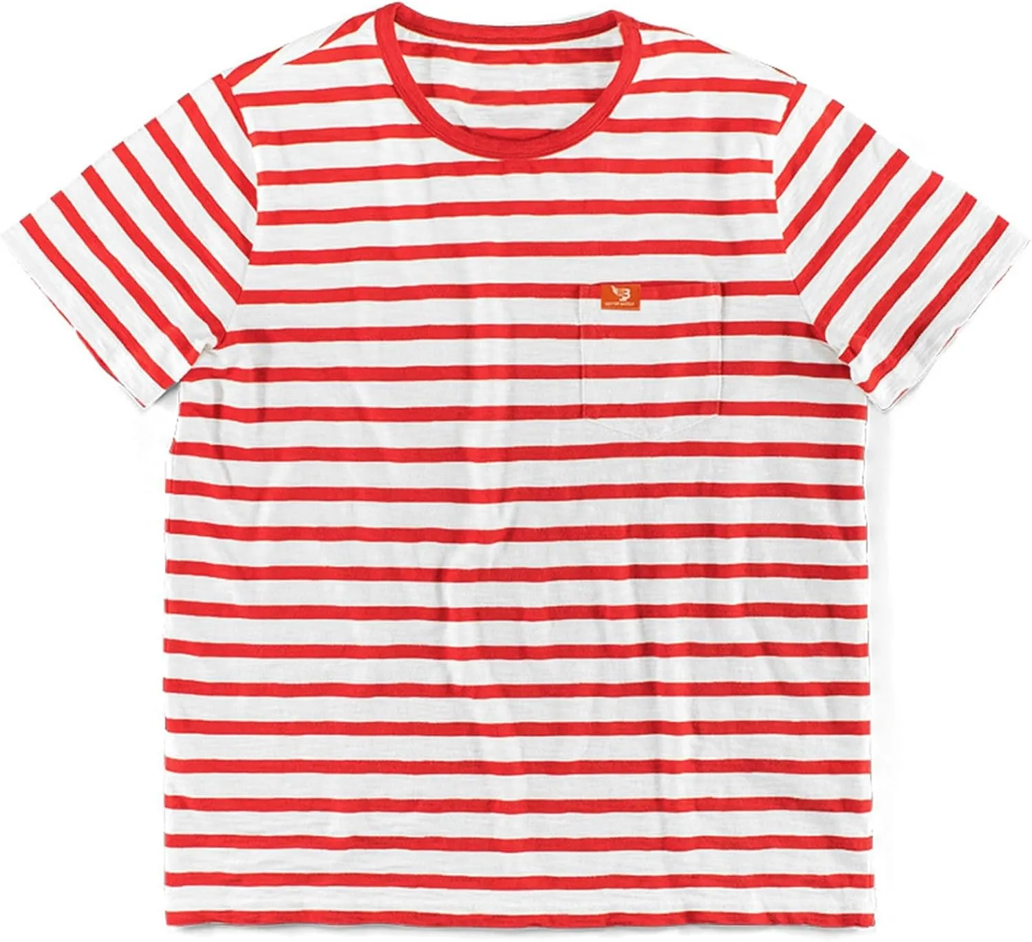 Men's Crew Neck Hipster T Shirt Short Sleeve Color Block Stripe Tee Top Casual Stylish Fitted Summer Beach T Shirts