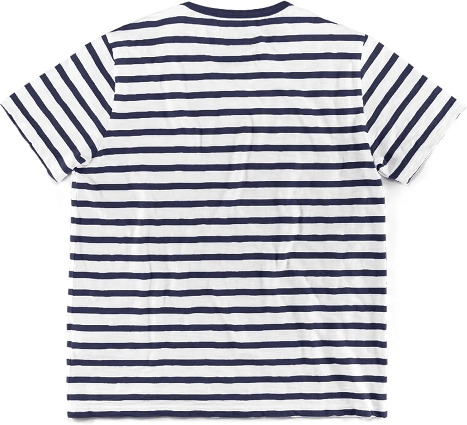 Men's Crew Neck Hipster T Shirt Short Sleeve Color Block Stripe Tee Top Casual Stylish Fitted Summer Beach T Shirts