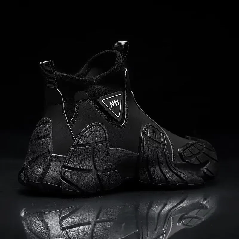 Men's High Top Running Shoes Lightweight Slip On Walking Shoes Workout Shoes for Men Fashion Sneakers