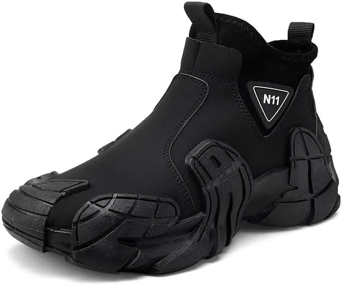 Men's High Top Running Shoes Lightweight Slip On Walking Shoes Workout Shoes for Men Fashion Sneakers