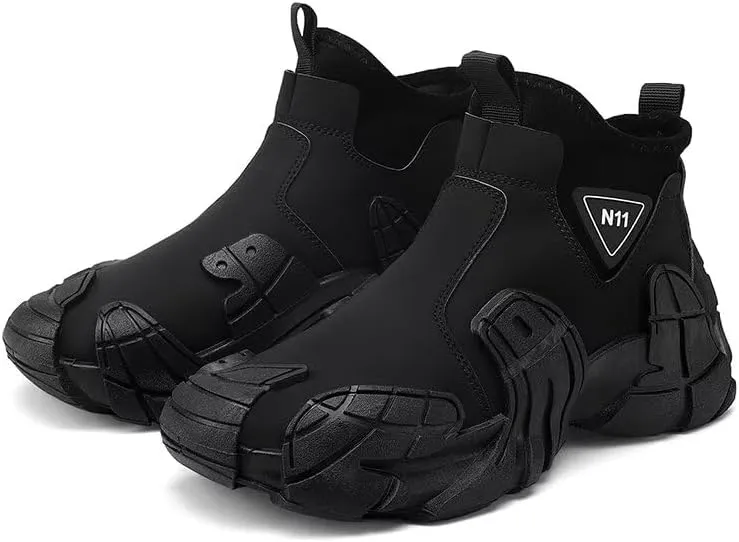 Men's High Top Running Shoes Lightweight Slip On Walking Shoes Workout Shoes for Men Fashion Sneakers