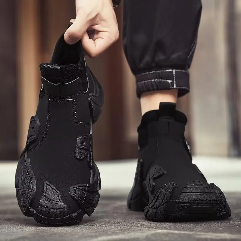 Men's High Top Running Shoes Lightweight Slip On Walking Shoes Workout Shoes for Men Fashion Sneakers