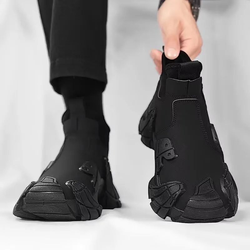 Men's High Top Running Shoes Lightweight Slip On Walking Shoes Workout Shoes for Men Fashion Sneakers