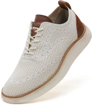 Men's Mesh Oxfords Sneakers Handmade Comfortable Casual Dress Business Slip On Lightweight Walking Shoes for men