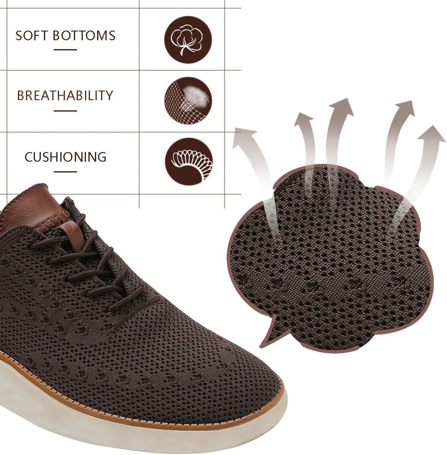 Men's Mesh Oxfords Sneakers Handmade Comfortable Casual Dress Business Slip On Lightweight Walking Shoes for men