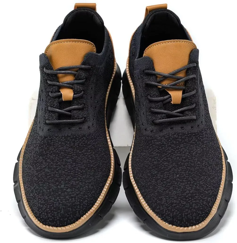 Men's Mesh Sneakers Oxfords Lace-Up Lightweight Casual Walking Shoes Dress Shoes Fashion Sneakers Walking Shoes
