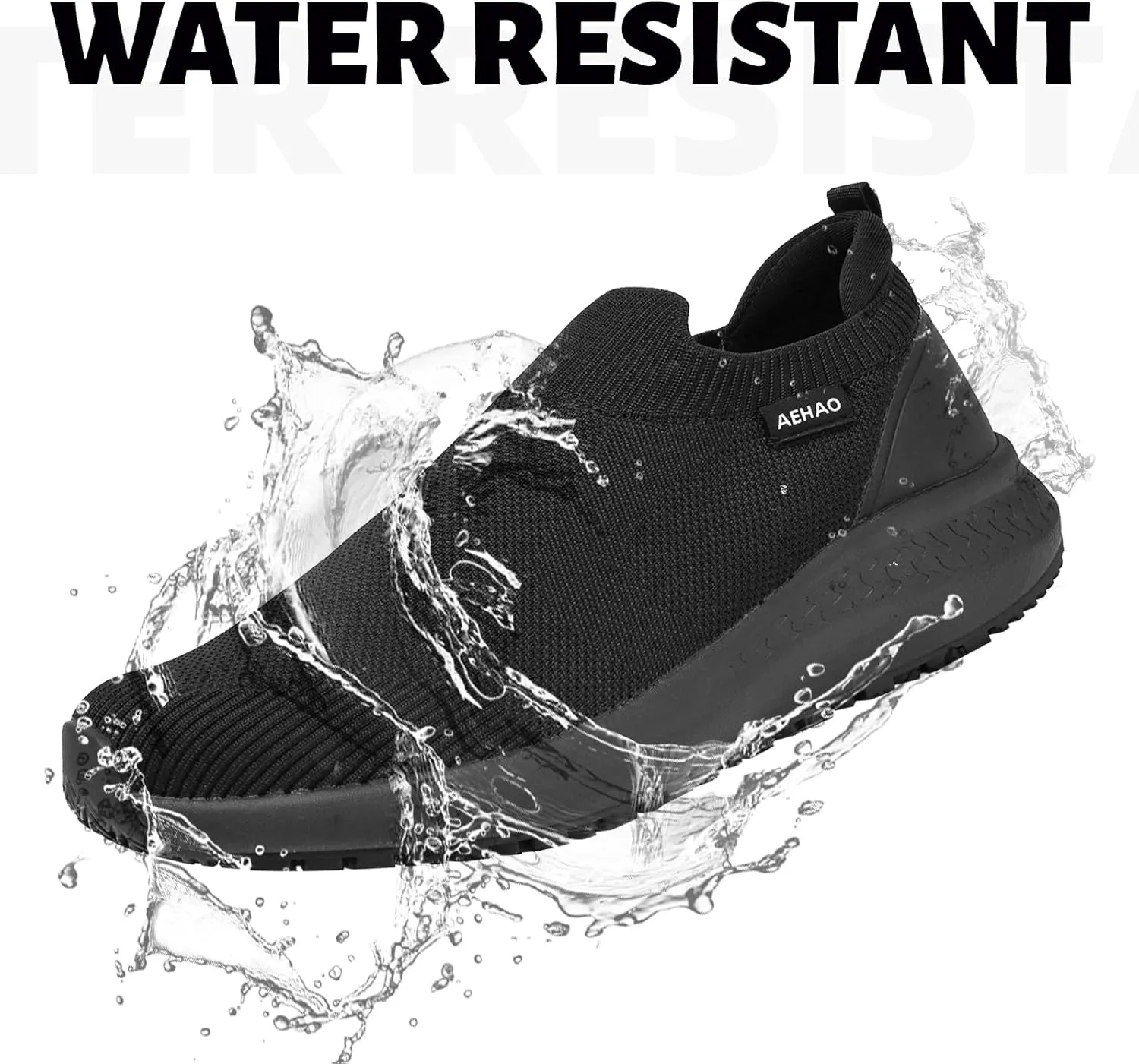 Men's Non Slip Work Shoes Restaurant Waterproof Chef Shoe for Kitchen Hospital Slip-Resistant Air Cushion Sneakers with Easy-Clean Modern Design Breathable Lightweight