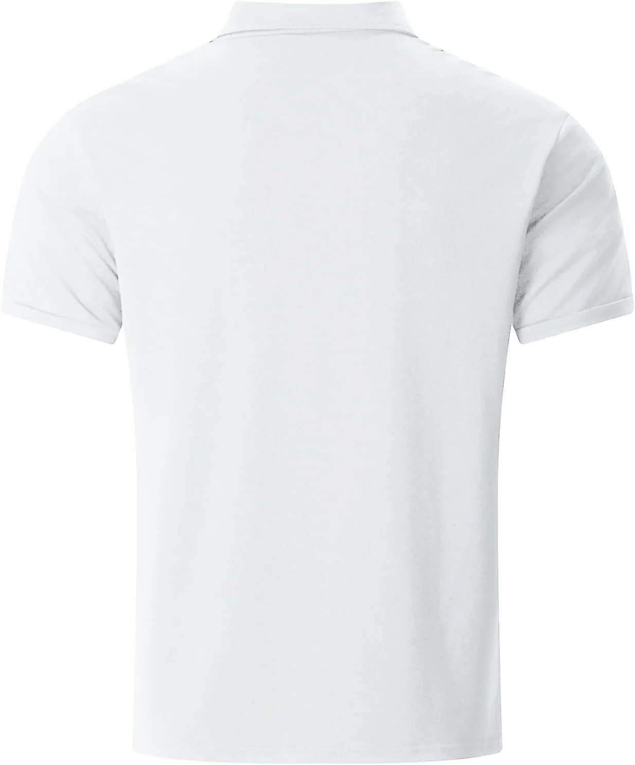Men's Polo Shirts Short Sleeve Casual Slim Fit Button Golf T Shirt Summer Moisture Wicking Collared Top with Pockets