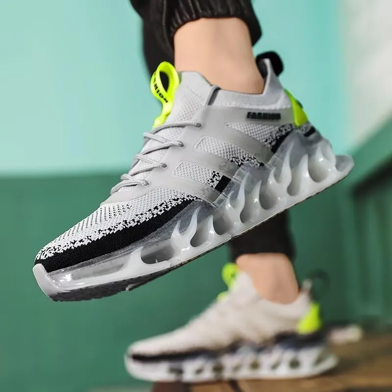 Men's Shock Absorbing Running Shoes Lightweight Walking Shoes Workout Blade Sneakers Shoes for Men