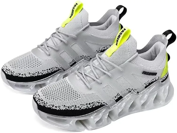Men's Shock Absorbing Running Shoes Lightweight Walking Shoes Workout Blade Sneakers Shoes for Men