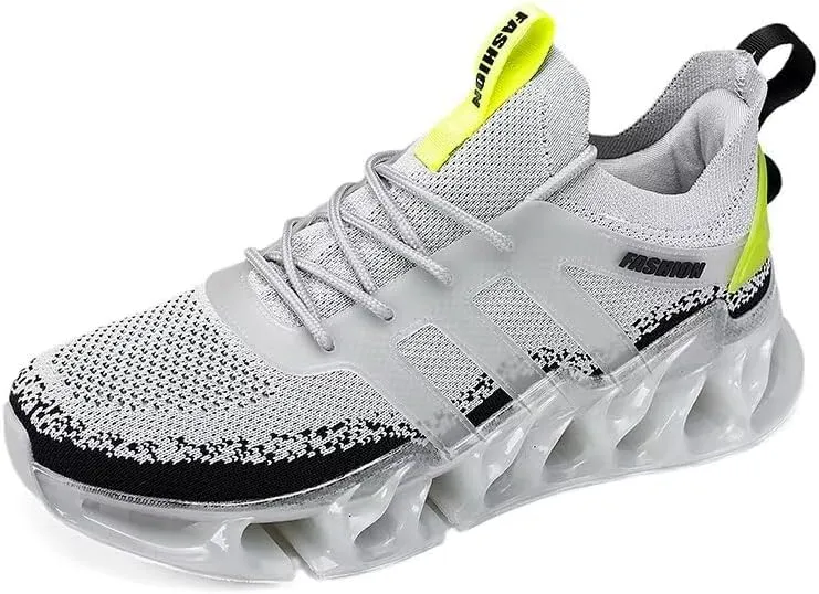 Men's Shock Absorbing Running Shoes Lightweight Walking Shoes Workout Blade Sneakers Shoes for Men