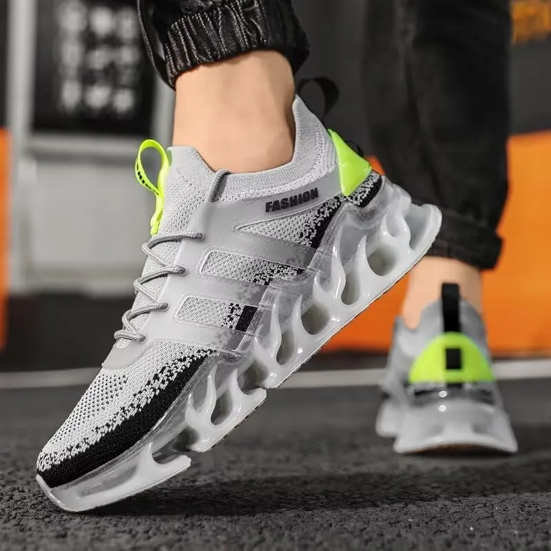 Men's Shock Absorbing Running Shoes Lightweight Walking Shoes Workout Blade Sneakers Shoes for Men