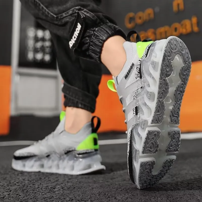 Men's Shock Absorbing Running Shoes Lightweight Walking Shoes Workout Blade Sneakers Shoes for Men