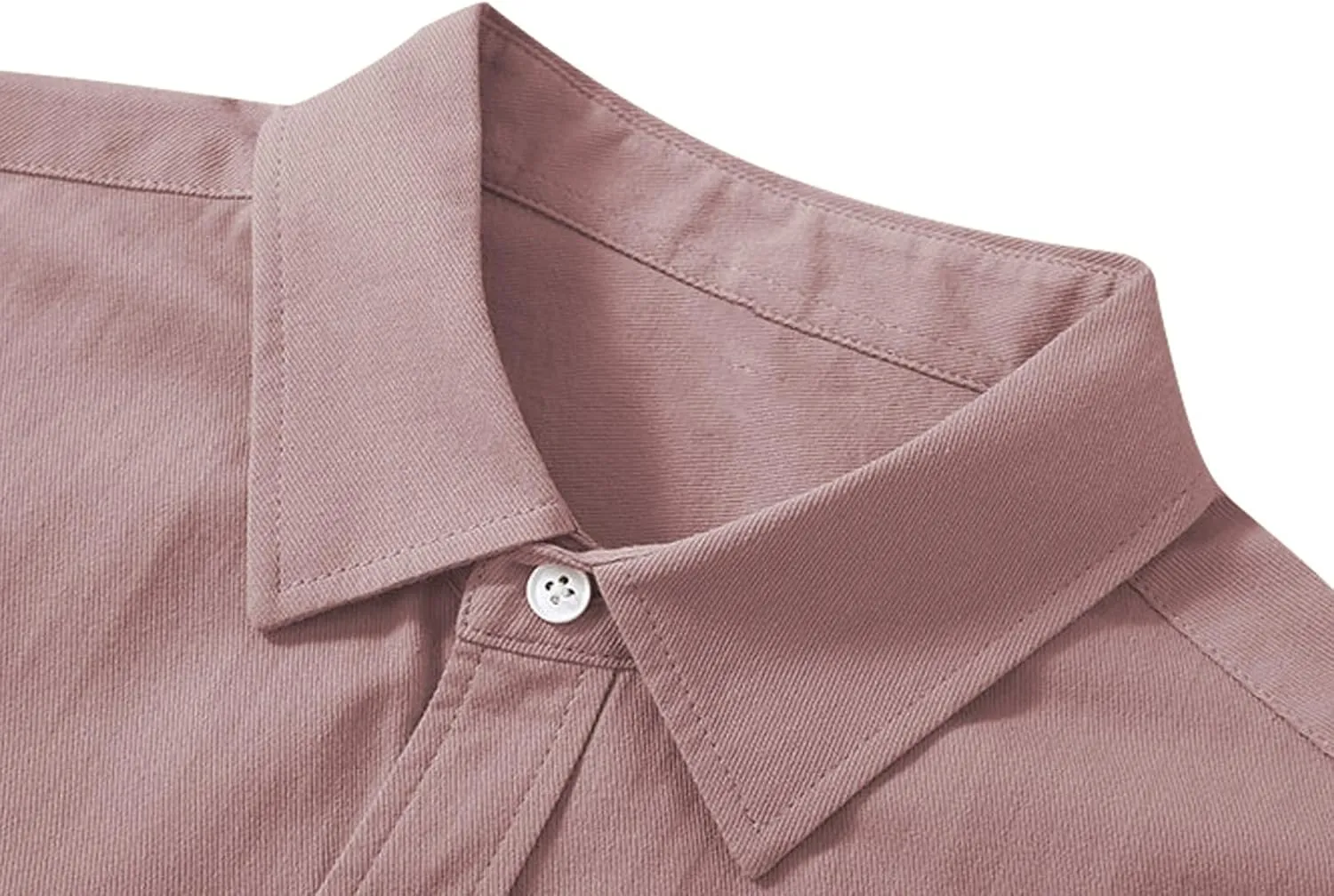 Mens Short Sleeve Cotton Tops Wrinkle Free Button Up Work Polo Shirt Causal Summer Beach Vacation Blouse with Pockets