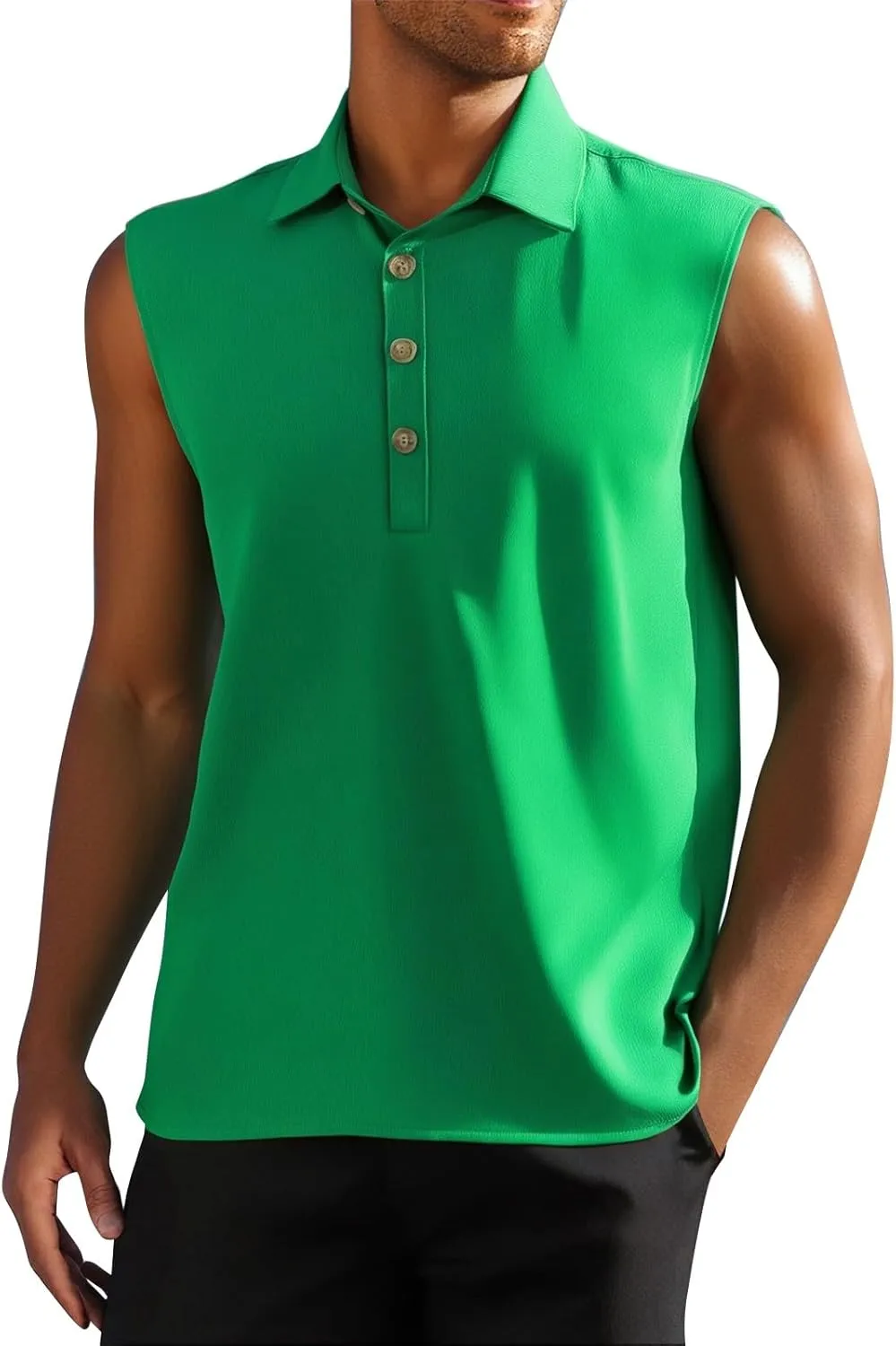 Mens Sleeveless Button Down Beach Shirts Casual Summer Hippie Tank Tops Fashion Solid Collared Linen Tank Shirt 2025
