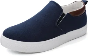 Mens Slip on Shoes, Casual Canvas Shoes, Men Canvas Low top Shoes, Fashion Shoes with Comfortable and Breathable