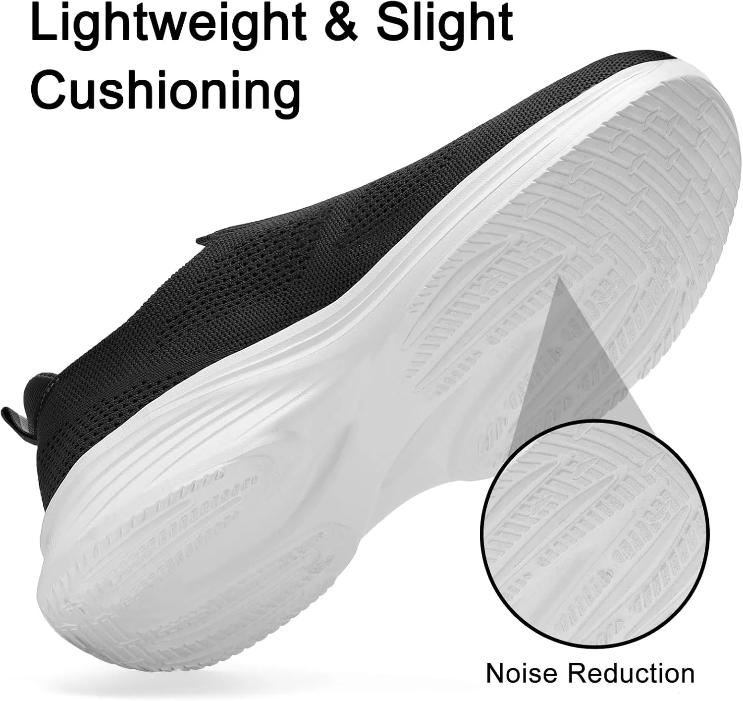 Mens Slip On Walking Shoes Lightweight Tennis Shoes Gym Running Sneakers for Sports and Outdoor Activities