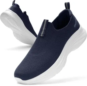 Mens Slip On Walking Shoes Lightweight Tennis Shoes Gym Running Sneakers for Sports and Outdoor Activities