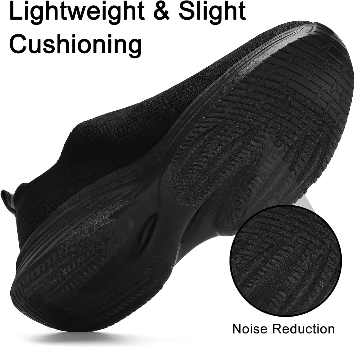 Mens Slip On Walking Shoes Lightweight Tennis Shoes Gym Running Sneakers for Sports and Outdoor Activities