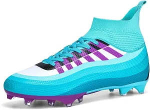Men's Soccer Cleats Football Shoes High-Tops Non-Slip Spikes Indoor Outdoor Firm Ground Turf Sports Athletic Combat Boots Shoes Size 4.5-12