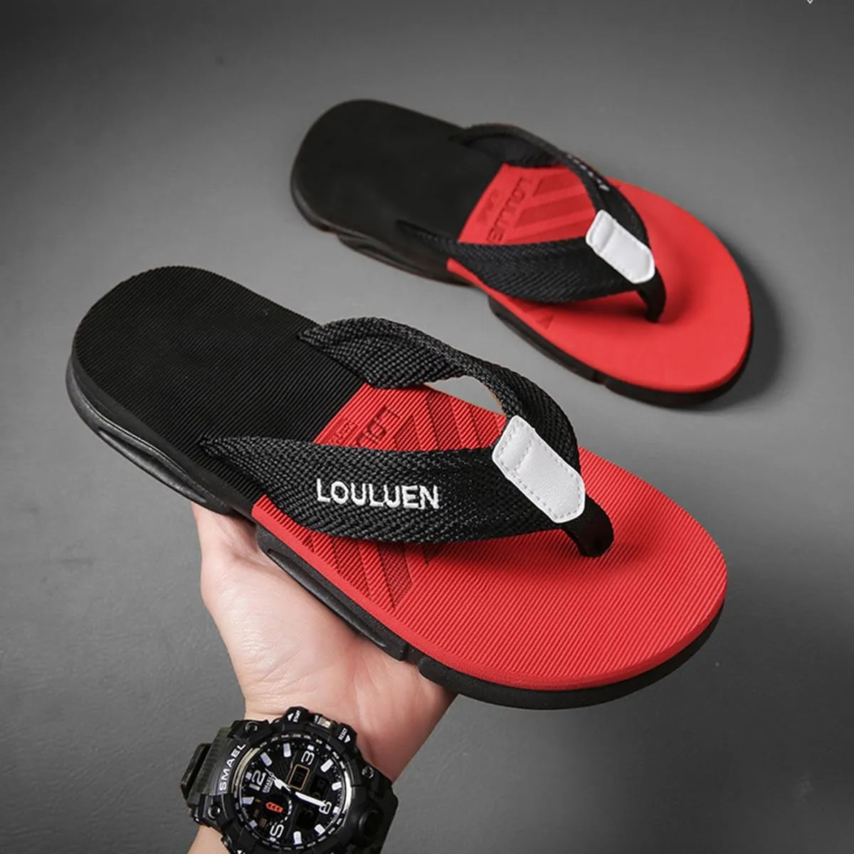 Men's Soft Comfy Flip Flop Slide Sandals - Non-Slip and Stylish Summer Beach Footwear