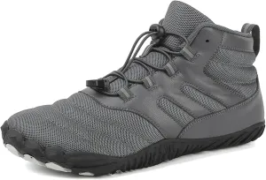Minimalist Barefoot Shoes Men Women Winter Wide Toe Box Zero Drop Walking Shoes High Top Warm Ankle Booties