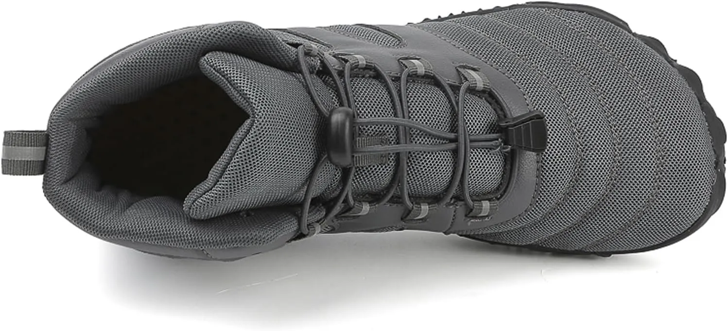 Minimalist Barefoot Shoes Men Women Winter Wide Toe Box Zero Drop Walking Shoes High Top Warm Ankle Booties