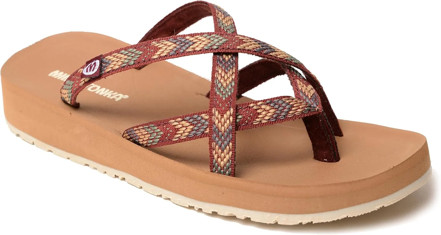 Minnetonka Hanna 2.0 - Summer Sandals for Women with a Classic Flip-Flop Design, Contoured Footbed, and Comfortable Straps