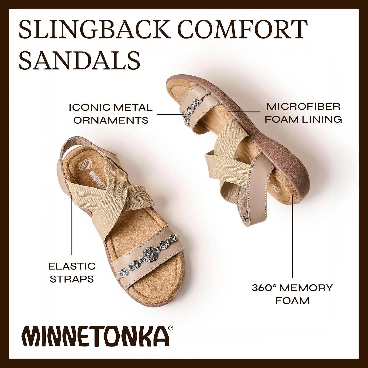 Minnetonka Women's Brenn, Brecca, Brida Sandals