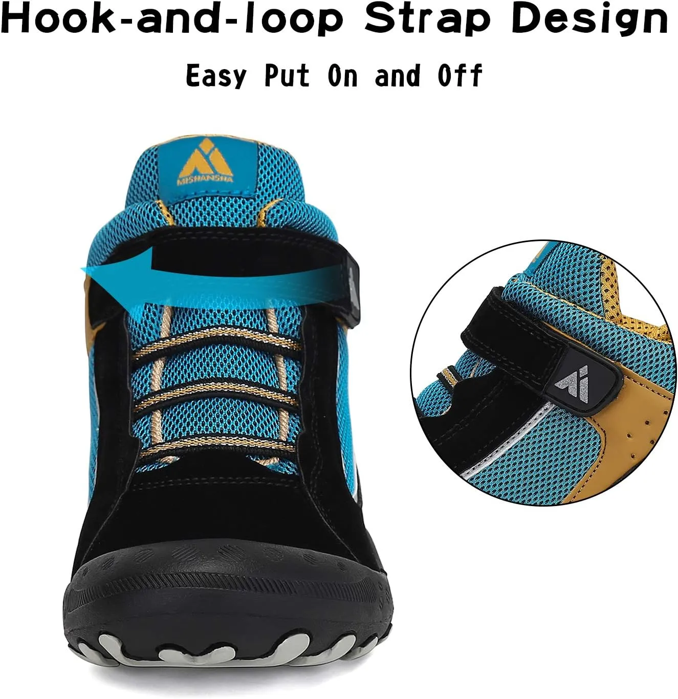 Mishansha Boys Girls Hiking Shoes Kids Anti Collision Hiking Boots Non Slip Sneakers Outdoor Trekking Walking Climbing Running