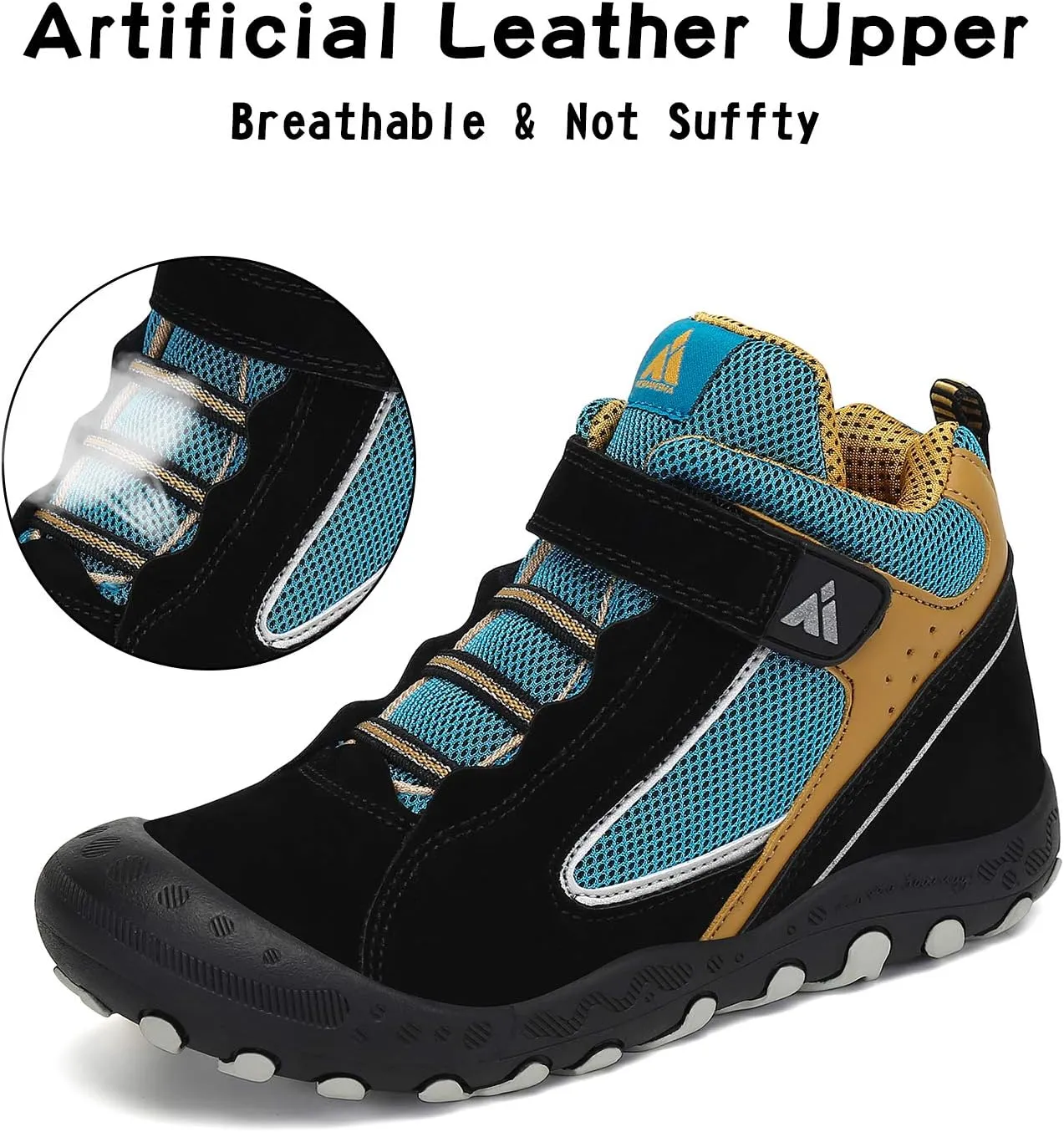 Mishansha Boys Girls Hiking Shoes Kids Anti Collision Hiking Boots Non Slip Sneakers Outdoor Trekking Walking Climbing Running