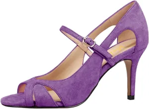 miss left Women Graceful Peep Toe Cutout Heeled Sandals Single Strap Buckle Thin High Heel Stylish Party Casual Pump Shoes Size 4-16 US