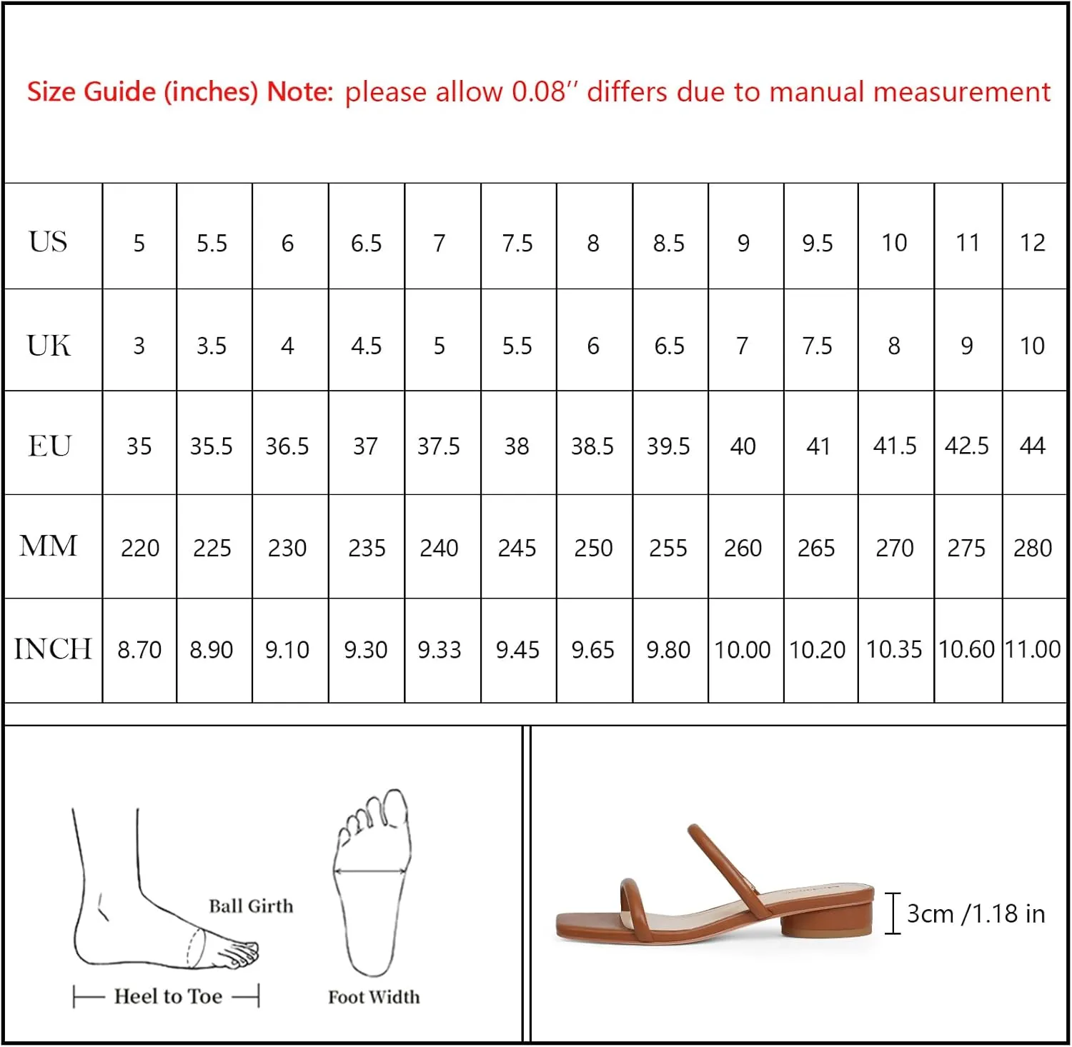 Modatope Square Open Toe Heeled Sandals Women Two Strap Chunky Heel Sandals for Women Low Block Heel Sandal Dressy