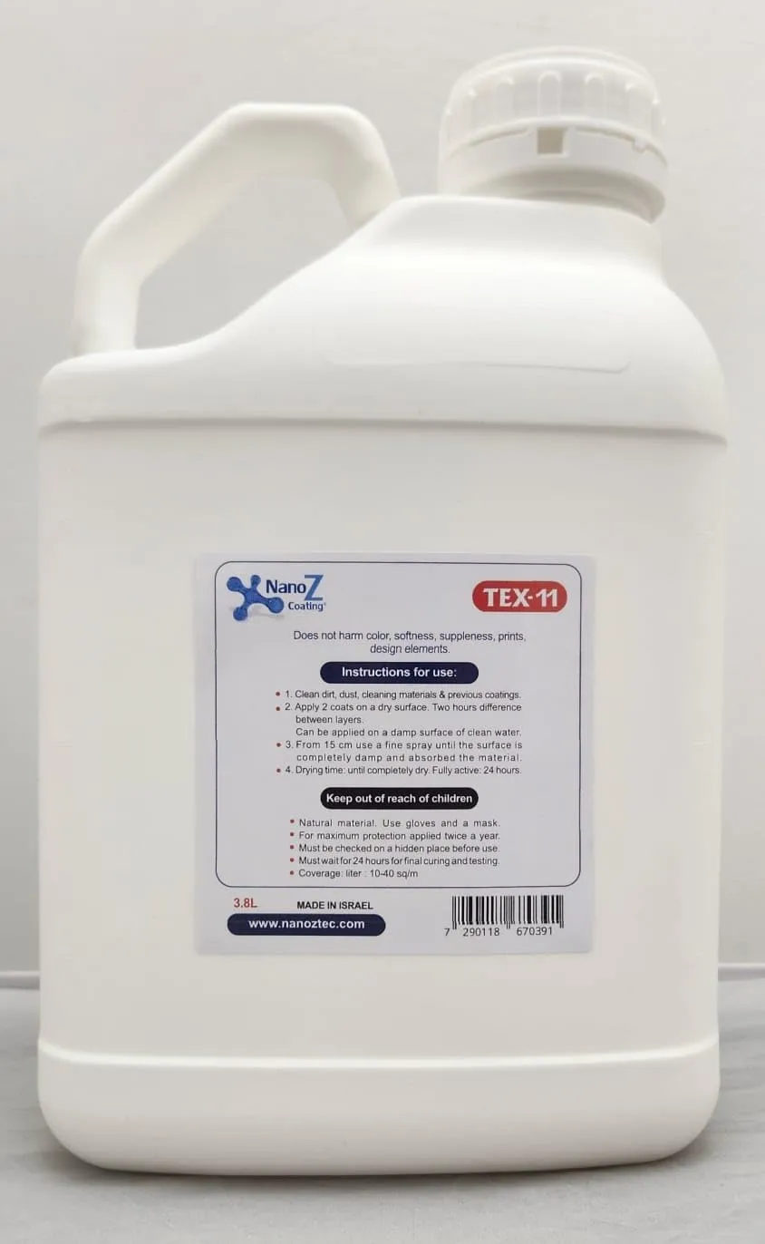 Nano Leather and Suede Hydrophobic Spray, Water and Stain Repellent, Waterproofing for Boots, Car Seats, Furniture, Jackets, Shoes, Bags and More (Gallon)