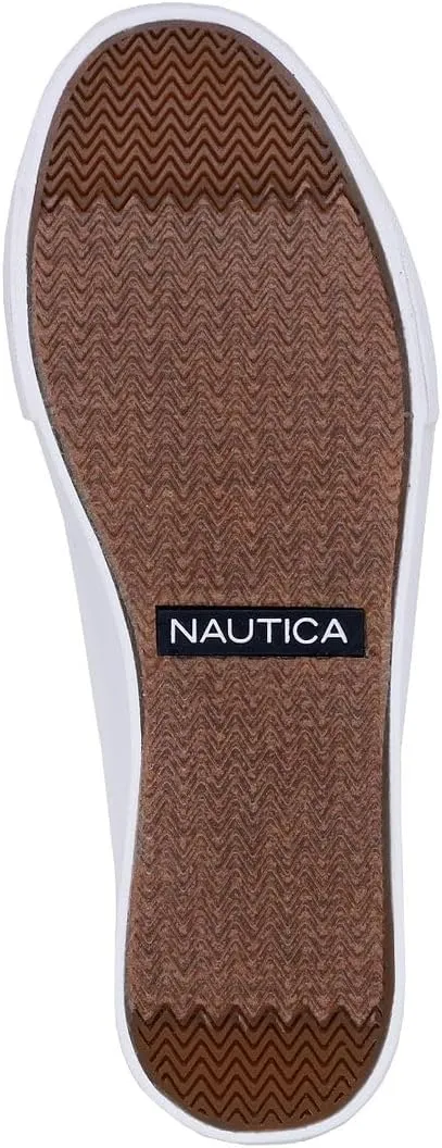 Nautica Women’s Lace-Up Fashion Sneakers – Low-Top Casual Walking & Tennis Shoes with Platform or Regular Heel