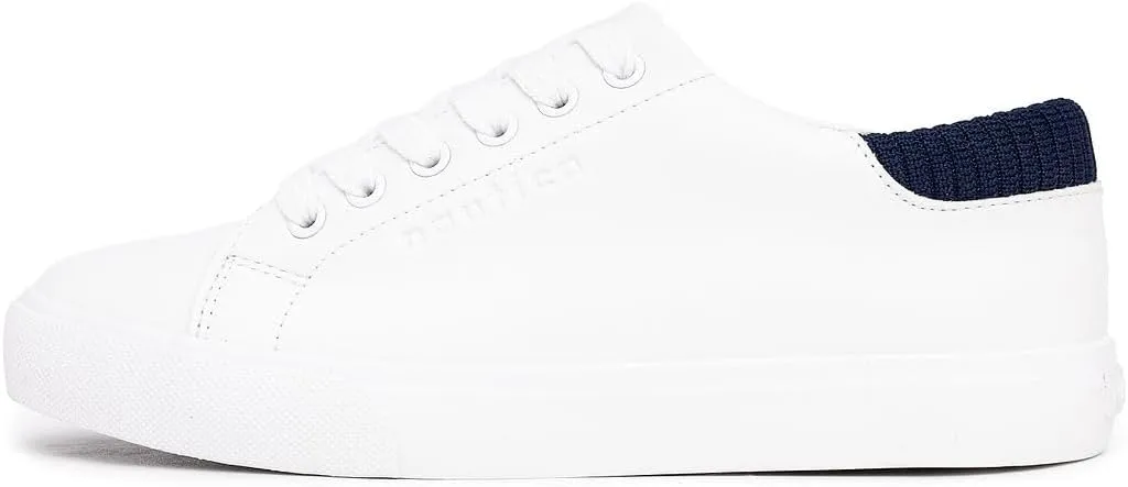 Nautica Women’s Lace-Up Fashion Sneakers – Low-Top Casual Walking & Tennis Shoes with Platform or Regular Heel