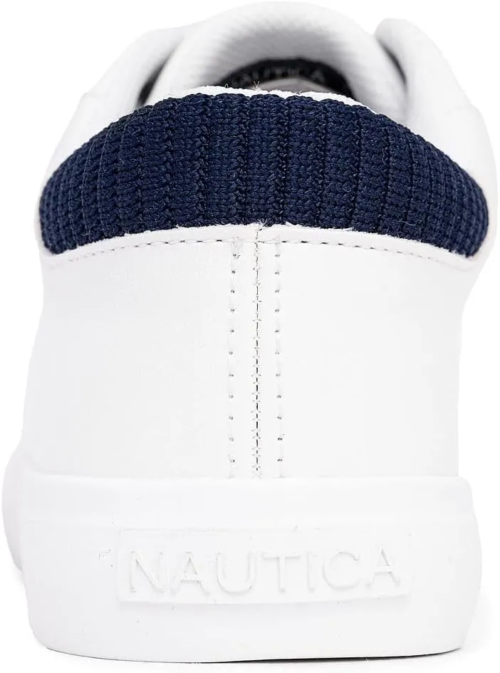 Nautica Women’s Lace-Up Fashion Sneakers – Low-Top Casual Walking & Tennis Shoes with Platform or Regular Heel